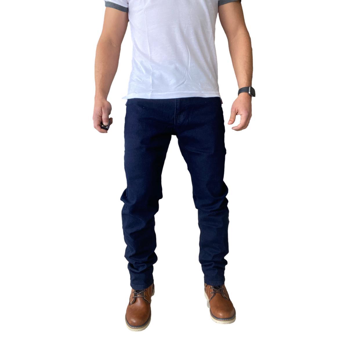 JEANS HOMBRE ELASTICADOS SLIM AZUL - AZUL MARINO - 44 - 3