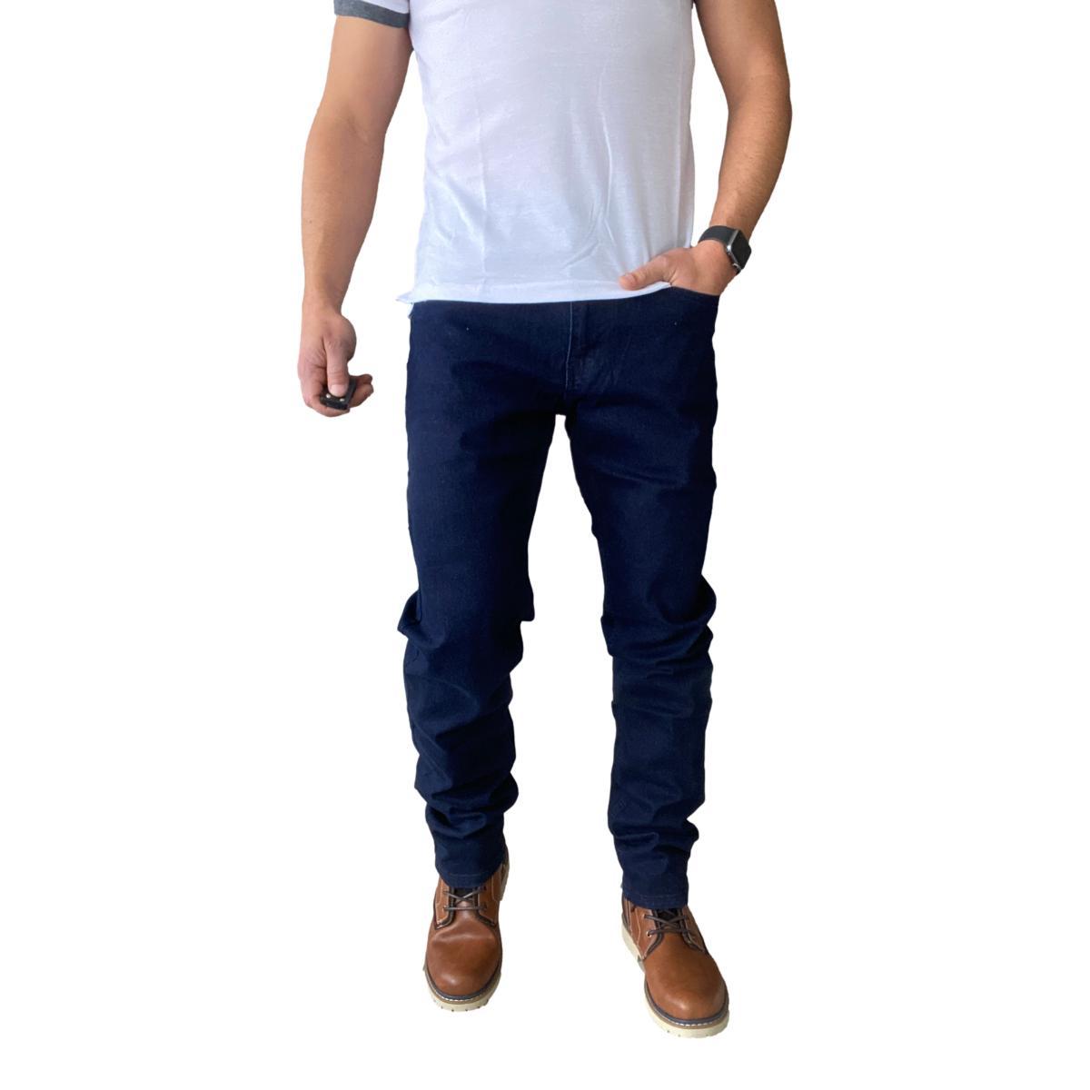 JEANS HOMBRE ELASTICADOS SLIM AZUL - AZUL MARINO - 44 - 4