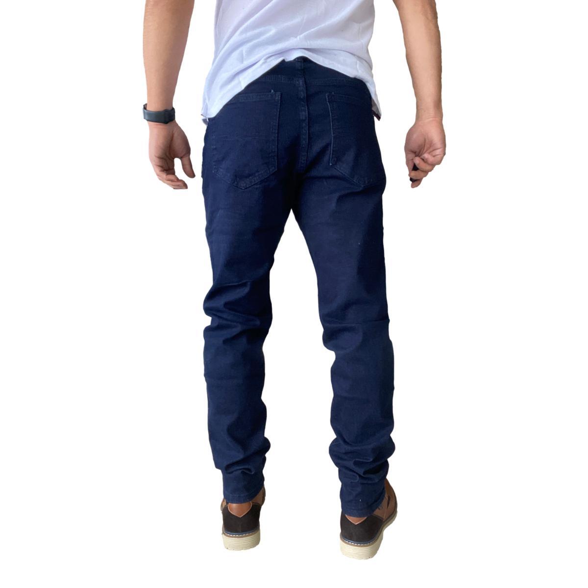 JEANS HOMBRE ELASTICADOS SLIM AZUL - AZUL MARINO - 44 - 7