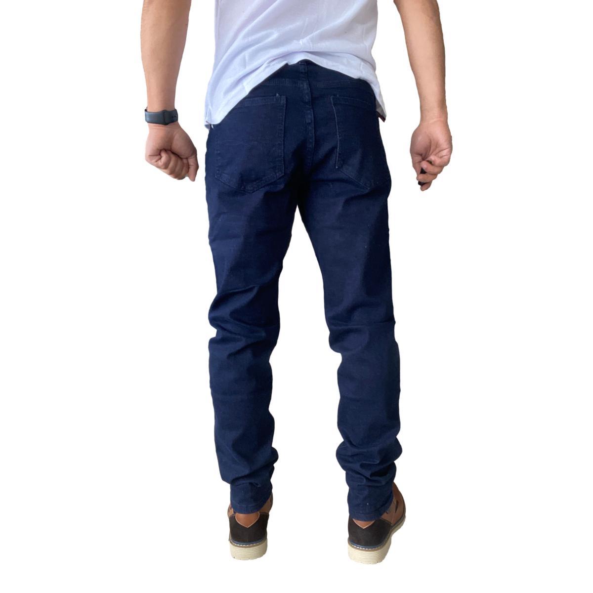 JEANS HOMBRE ELASTICADOS SLIM AZUL - AZUL MARINO - 44 - 8