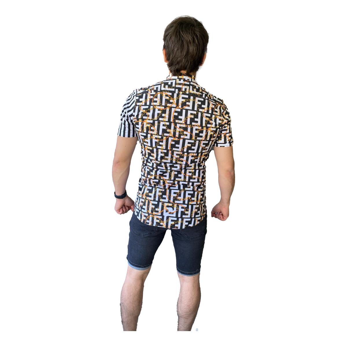 CAMISA ELASTICADA MANGA CORTA DISEÑO - 2