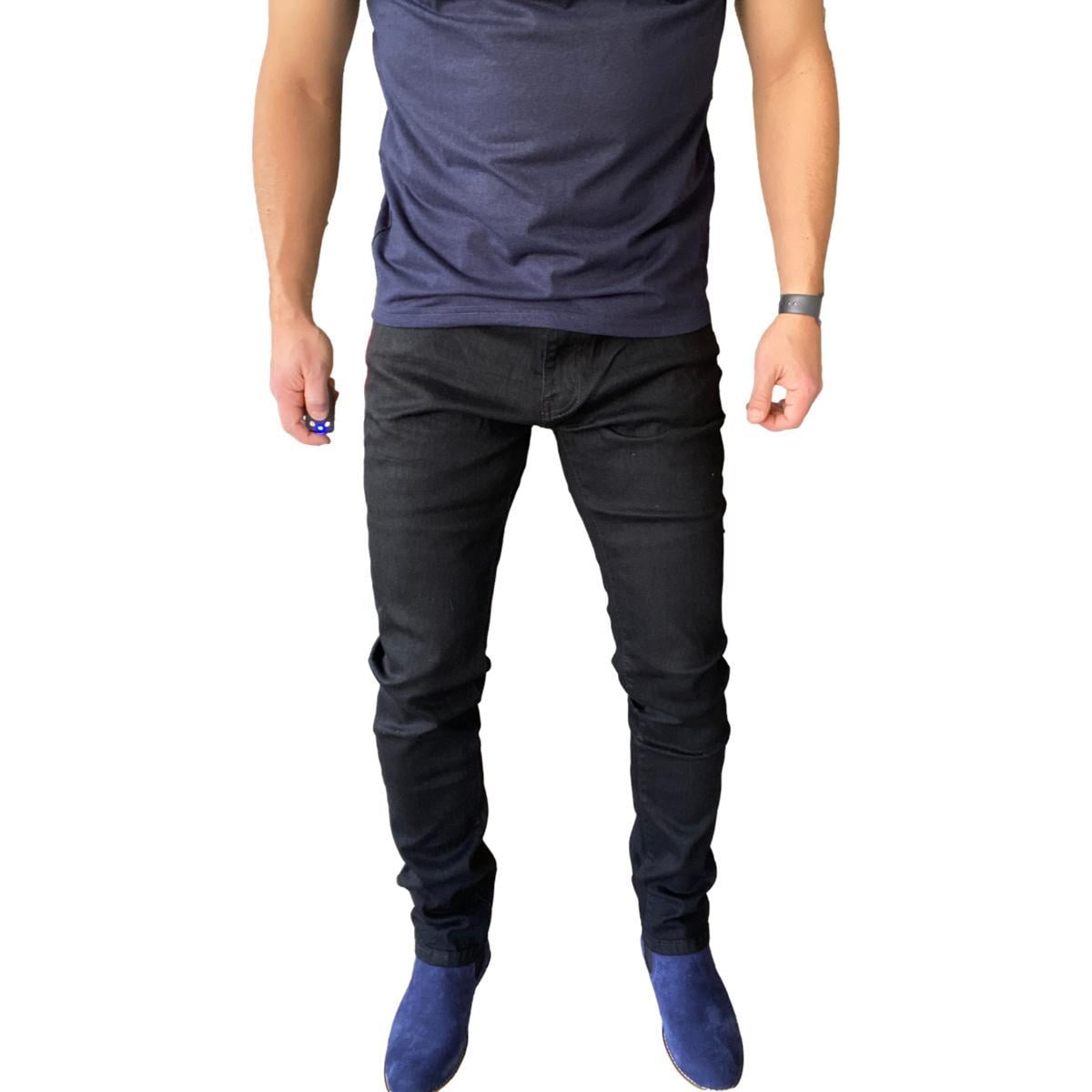 JEANS ALGODÓN HOMBRE MOSAICO NEGRO SLIM FIT - 1