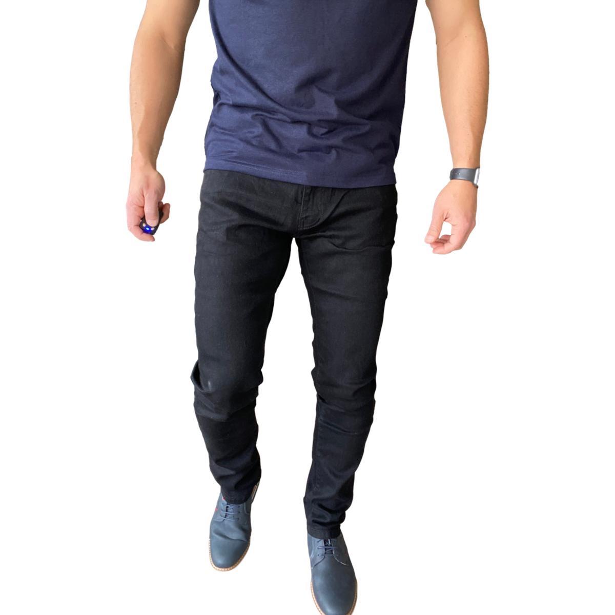 JEANS ALGODÓN HOMBRE MOSAICO NEGRO SLIM FIT - 2