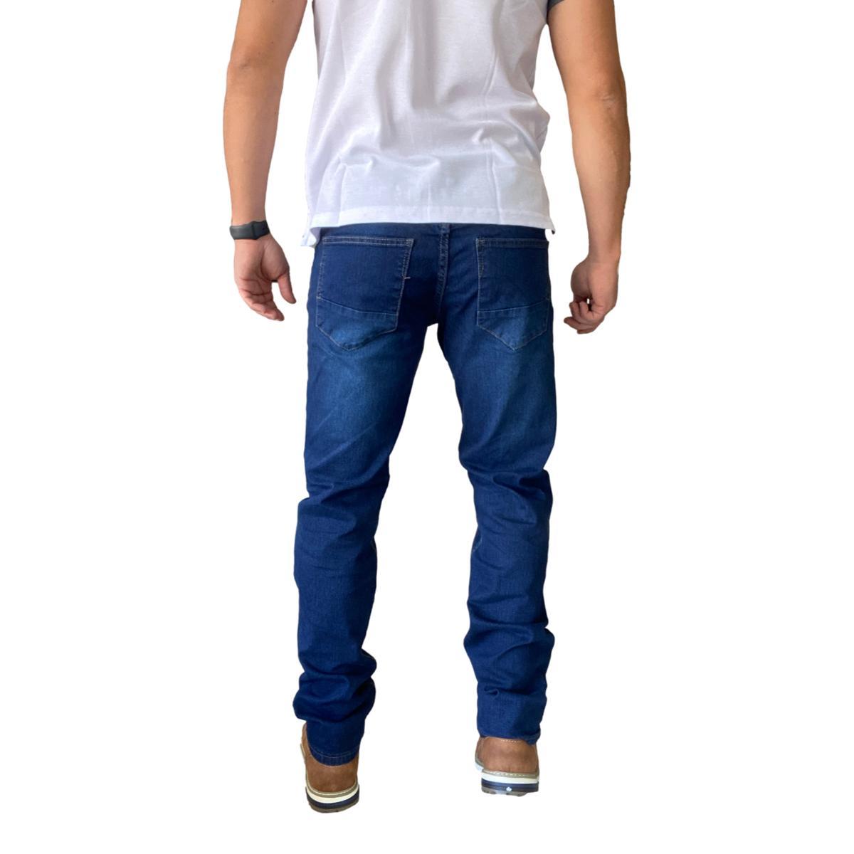 PANTALÓN JEANS STRAIGHT FIT AZUL OSCURO - 3