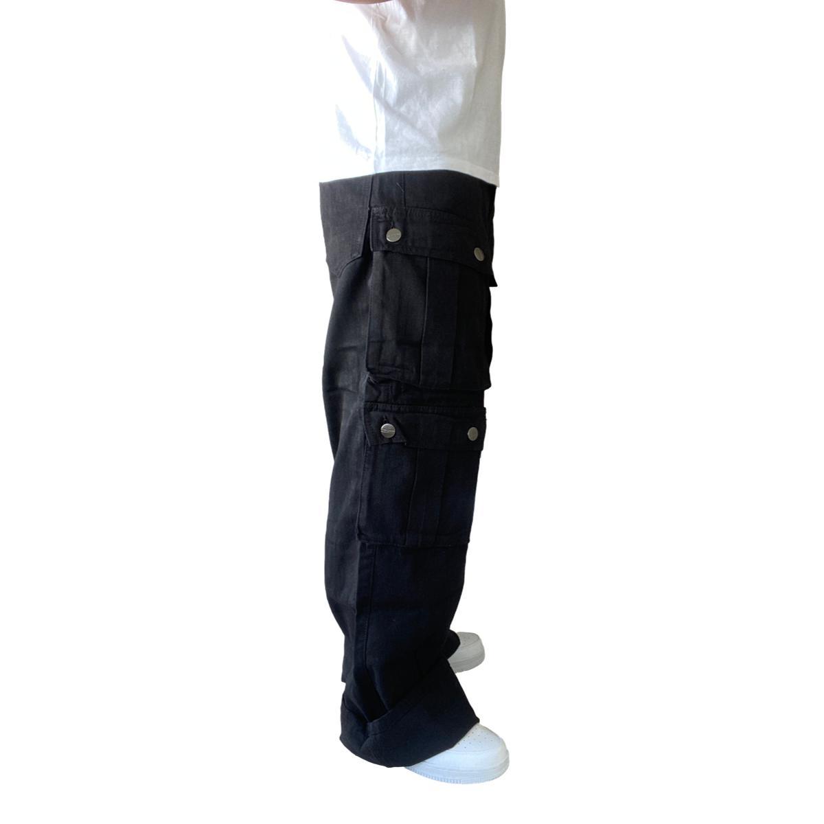 JEANS DIÁBOLO CARGO ANCHO WIDE LEG HOMBRE - CAFÉ - 40 - 5