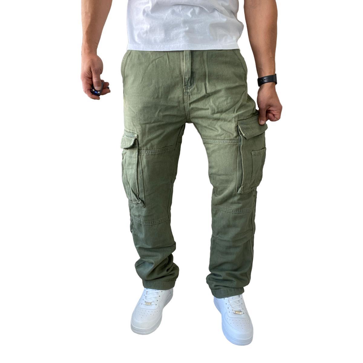 JEANS DIÁBOLO CARGO RELAXED FIT HOMBRE - VERDE CLARO - 40 - 4