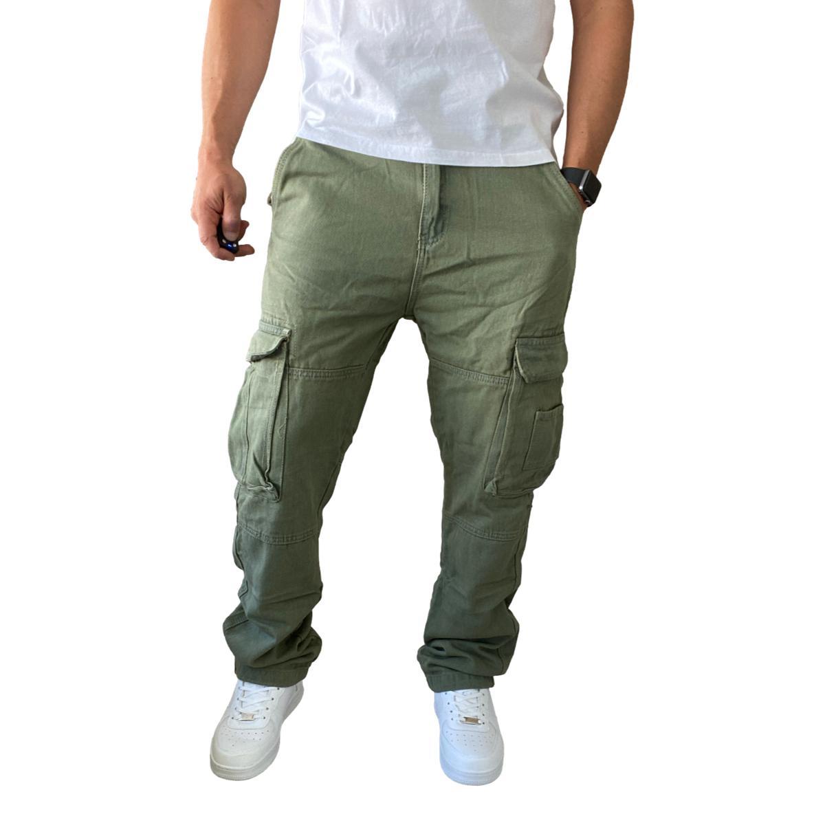 JEANS DIÁBOLO CARGO RELAXED FIT HOMBRE - VERDE CLARO - 40 - 6