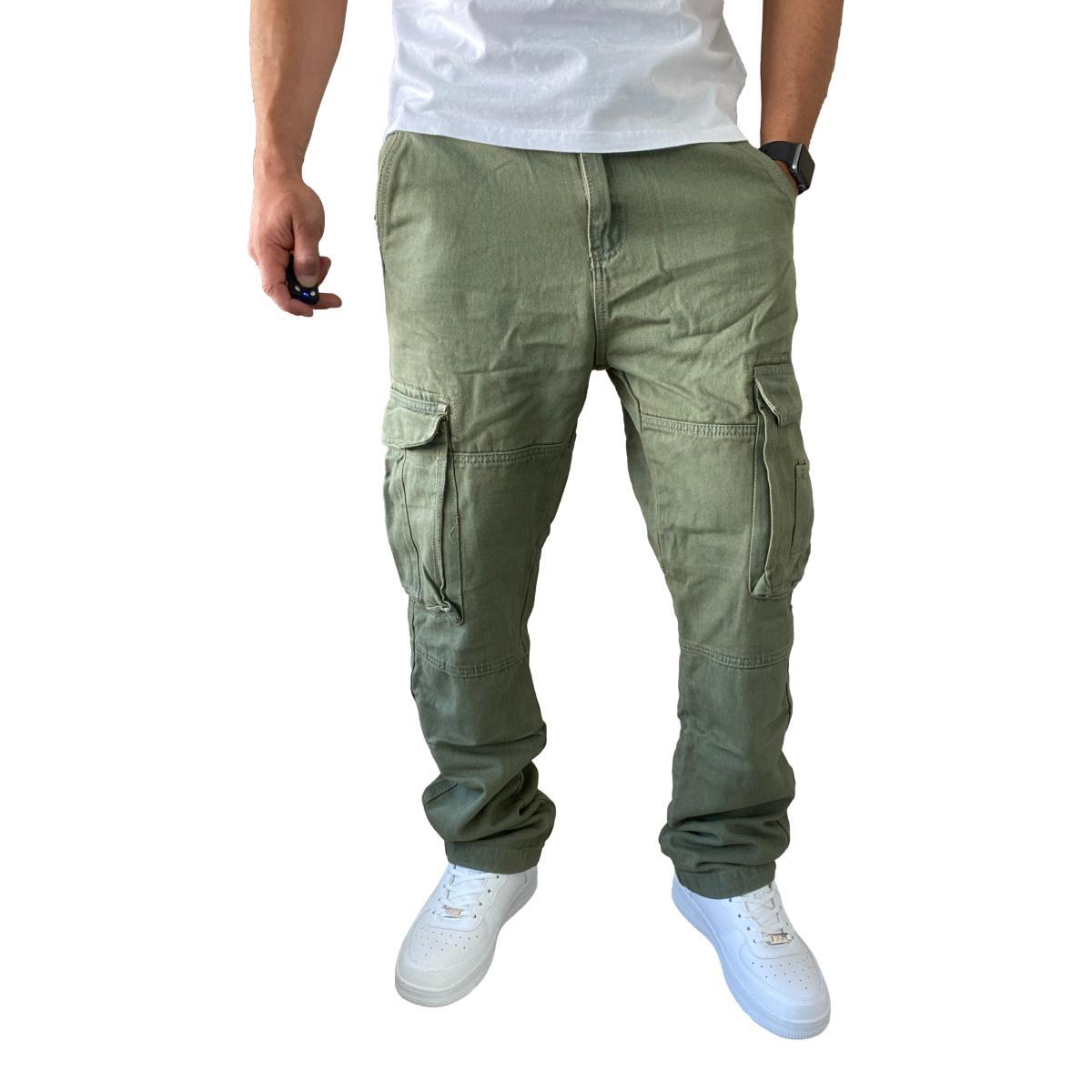 JEANS DIÁBOLO CARGO RELAXED FIT HOMBRE - VERDE CLARO - 40 - 7