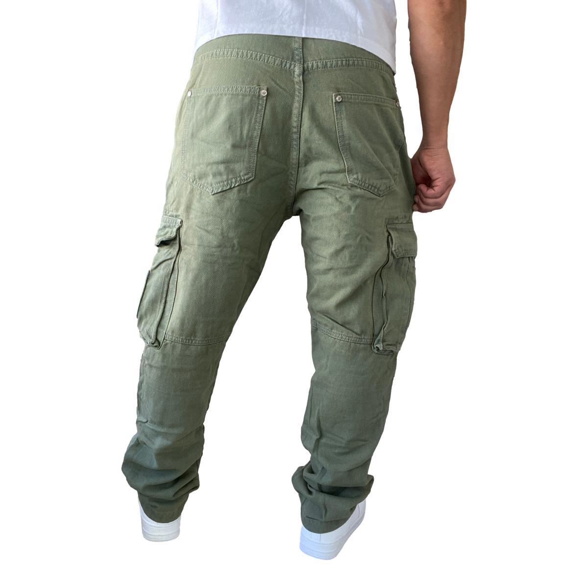 JEANS DIÁBOLO CARGO RELAXED FIT HOMBRE - VERDE CLARO - 40 - 8