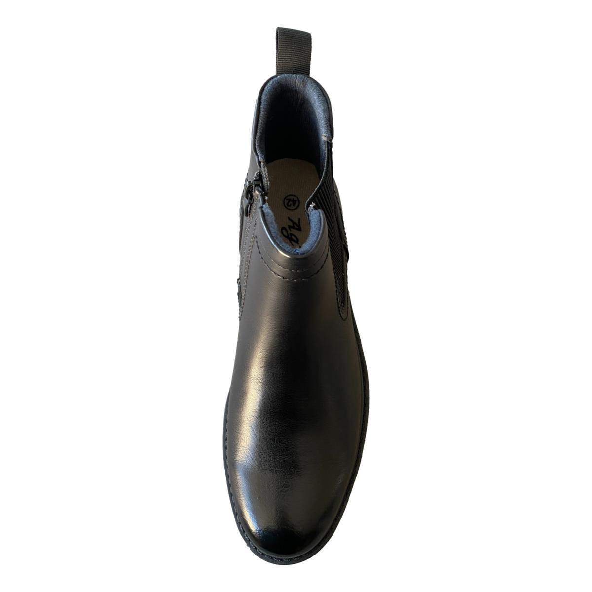 BOTÍN CHELSEA BOOT CIERRE HOMBRE - EN COLOR NEGRO - 41 - 6