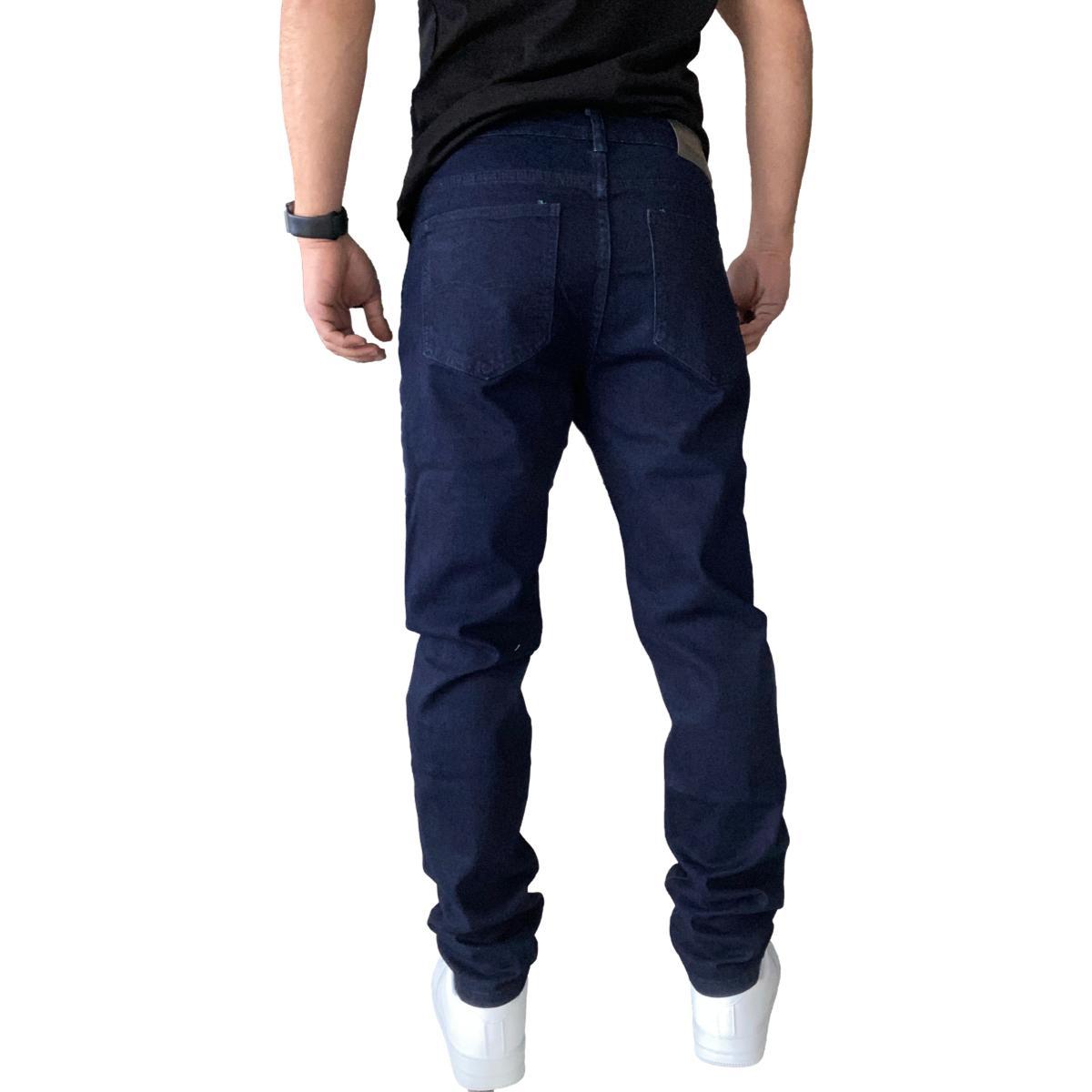 JEANS SLIM FIT MOSAICO ELASTICADOS HOMBRE - AZUL MARINO - 48 - 5