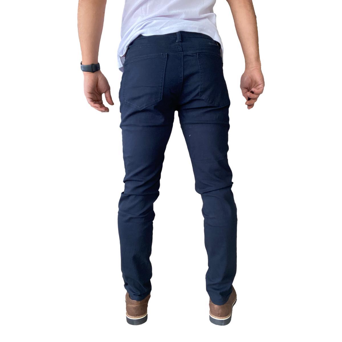 PANTALÓN TELA ELASTICADO SLIM FIT COLORES - EN COLOR NEGRO - 44 - 7