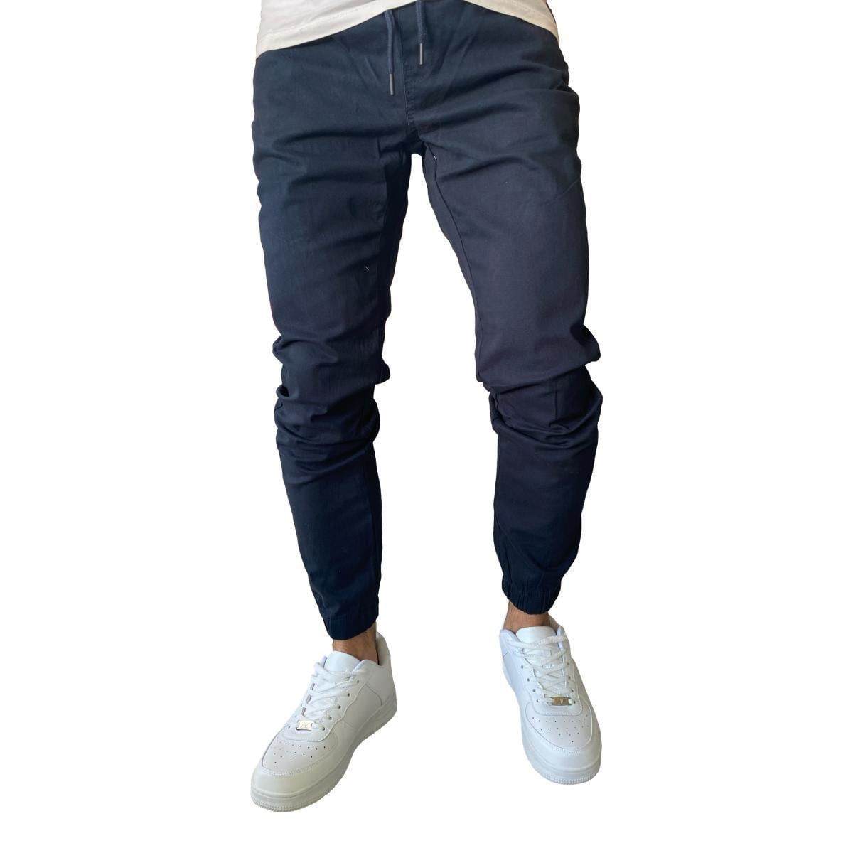 JOGGER MOSAICO PANTALON SLIM FIT ELASTICADO COLORES - CAQUI - 48 - 2