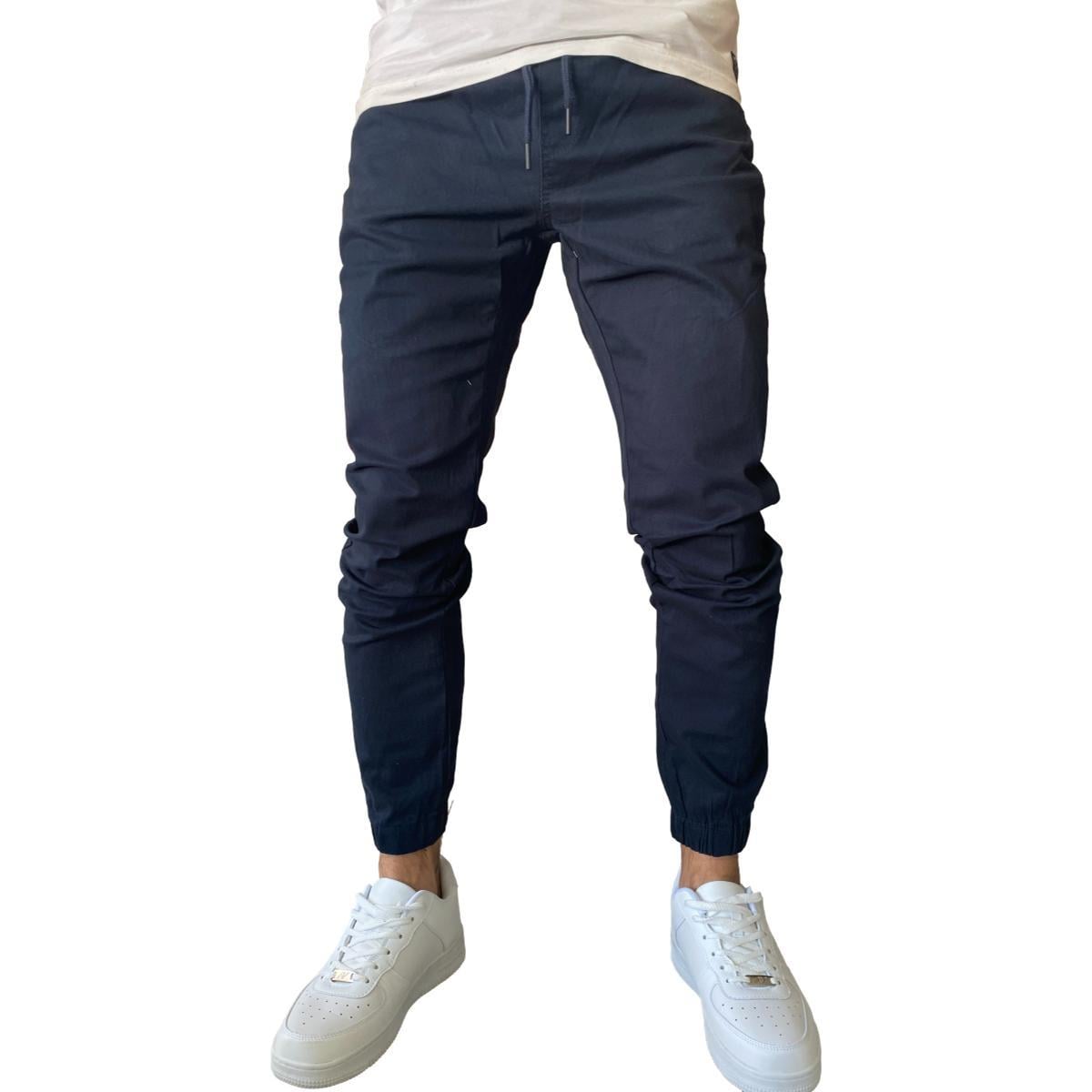 JOGGER MOSAICO PANTALON SLIM FIT ELASTICADO COLORES - CAQUI - 48 - 3