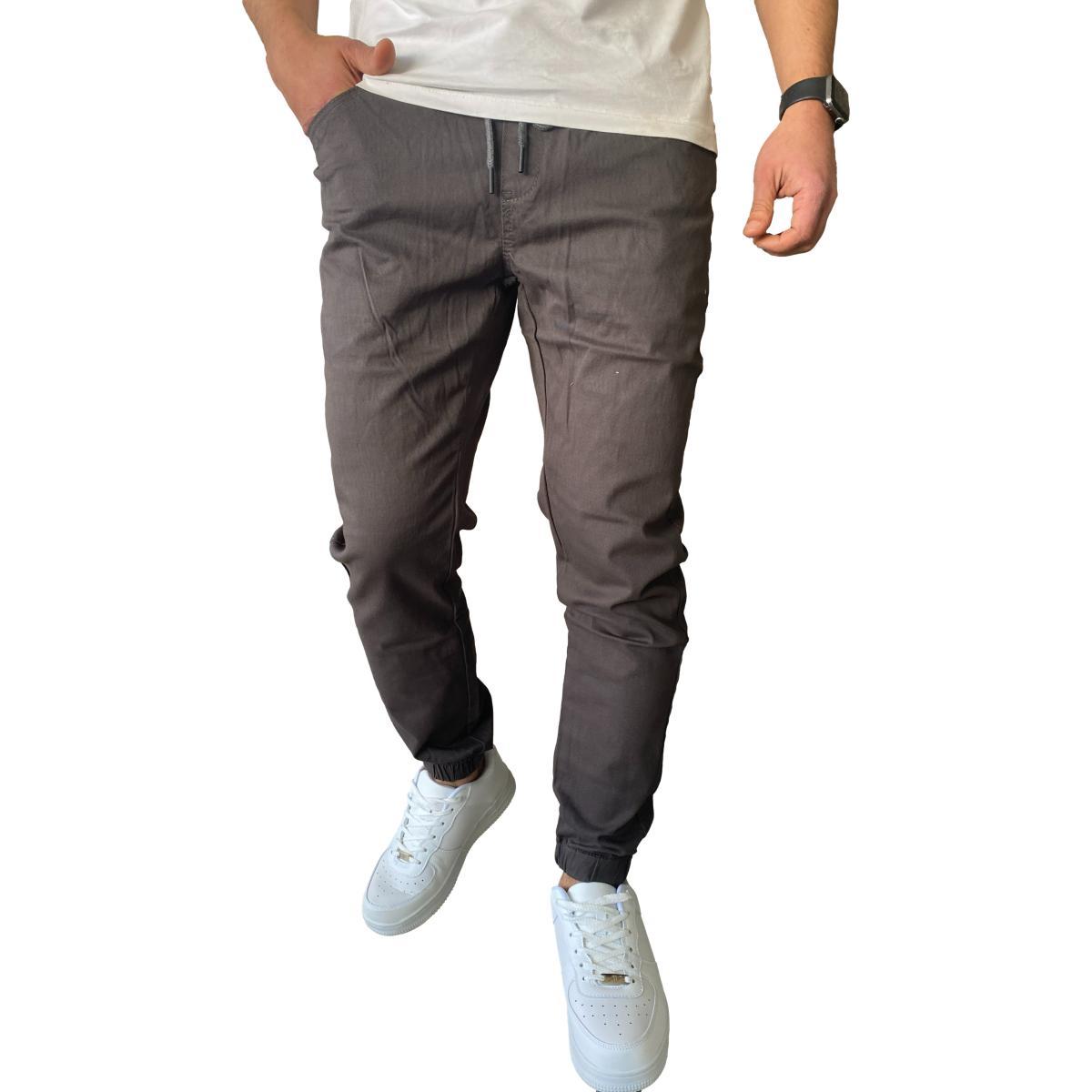 JOGGER MOSAICO PANTALON SLIM FIT ELASTICADO COLORES - CAQUI - 48 - 5