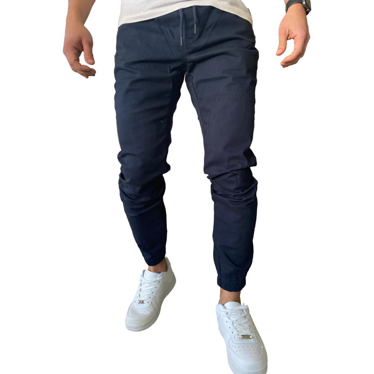 JOGGER MOSAICO PANTALON SLIM FIT ELASTICADO COLORES - CAQUI - 48 - 5