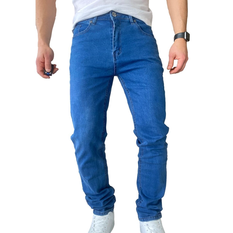 JEANS HOMBRE ELASTICADOS SLIM FIT AZUL MEDIO - 48 - 1