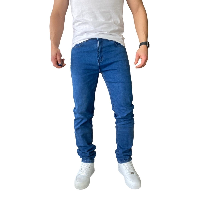 JEANS HOMBRE ELASTICADOS SLIM FIT AZUL MEDIO - 48 - 2