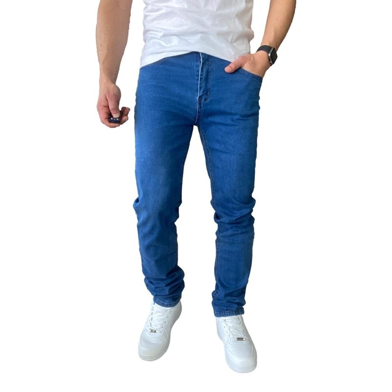 JEANS HOMBRE ELASTICADOS SLIM FIT AZUL MEDIO - 48 - 3
