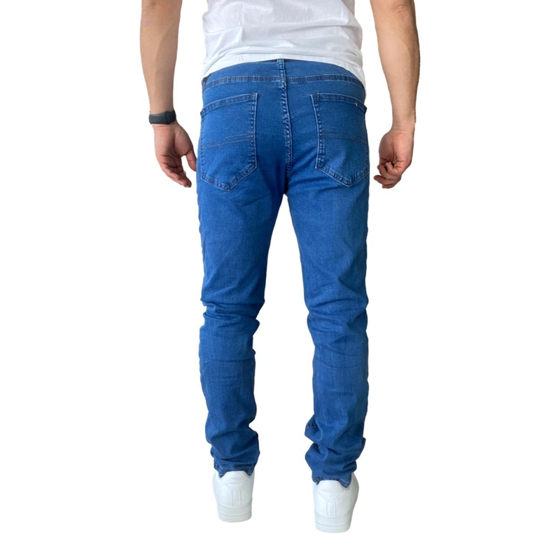 JEANS HOMBRE ELASTICADOS SLIM FIT AZUL MEDIO - 48 - 4