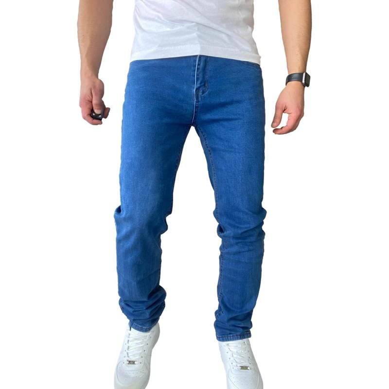 JEANS HOMBRE ELASTICADOS SLIM FIT AZUL MEDIO - 48 - 5