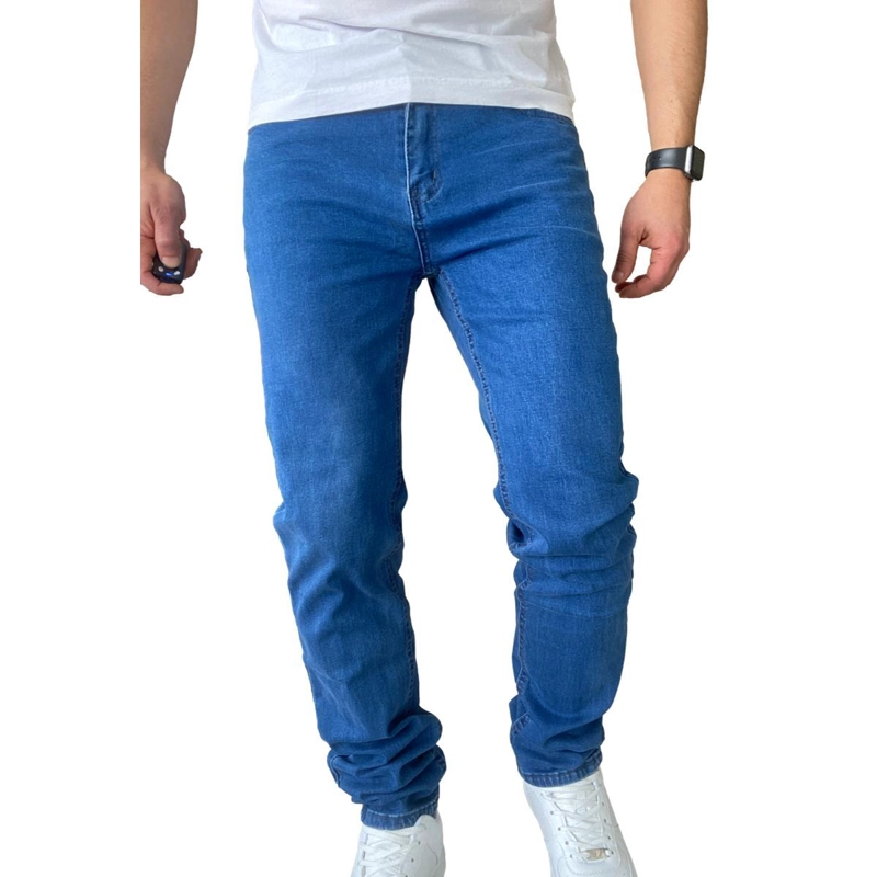 JEANS HOMBRE ELASTICADOS SLIM FIT AZUL MEDIO - 48 - 6