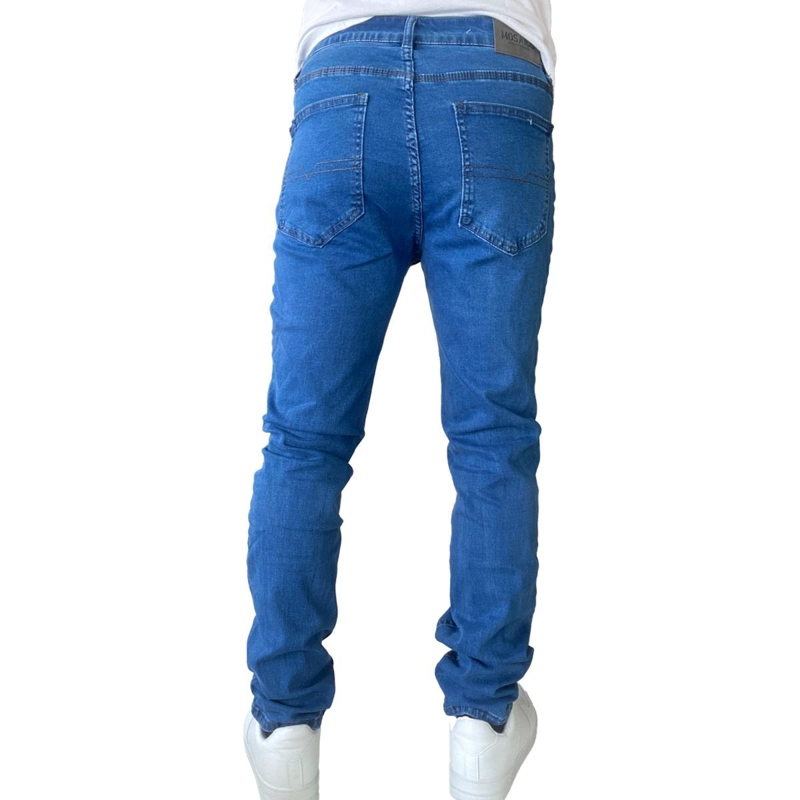 JEANS HOMBRE ELASTICADOS SLIM FIT AZUL MEDIO - 48 - 8