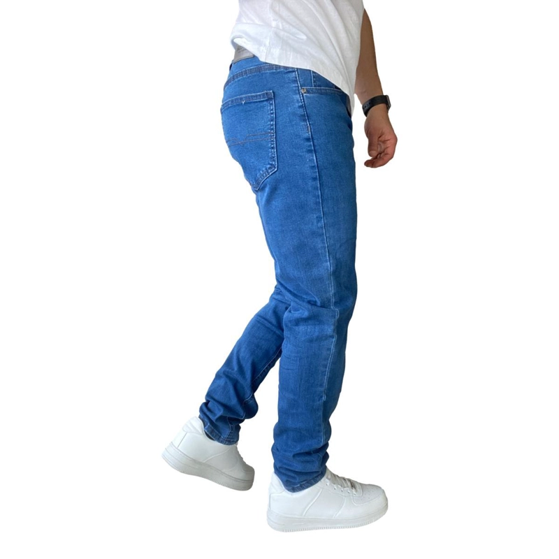 JEANS HOMBRE ELASTICADOS SLIM FIT AZUL MEDIO - 48 - 9
