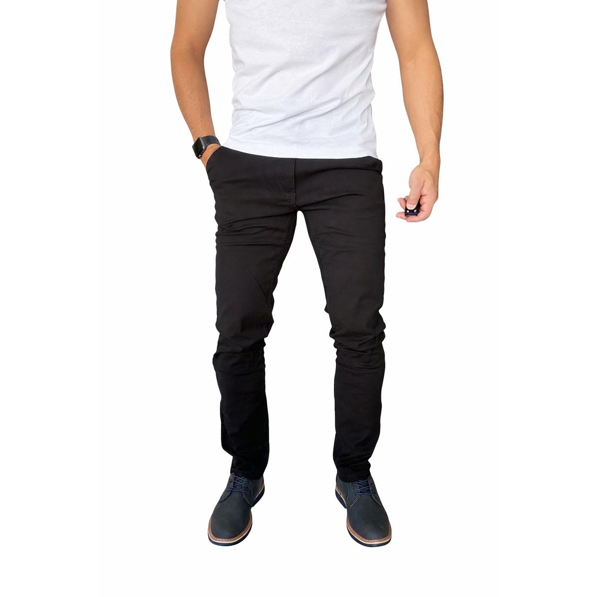 PANTALON TELA ELASTICADO SLIM FIT BOLSILLO ARGENTINO - VERDE OSCURO - 46 - 1