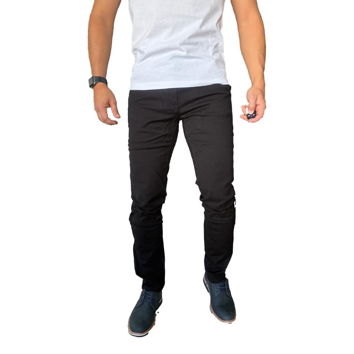 PANTALON TELA ELASTICADO SLIM FIT BOLSILLO ARGENTINO - VERDE OSCURO - 46 - 3