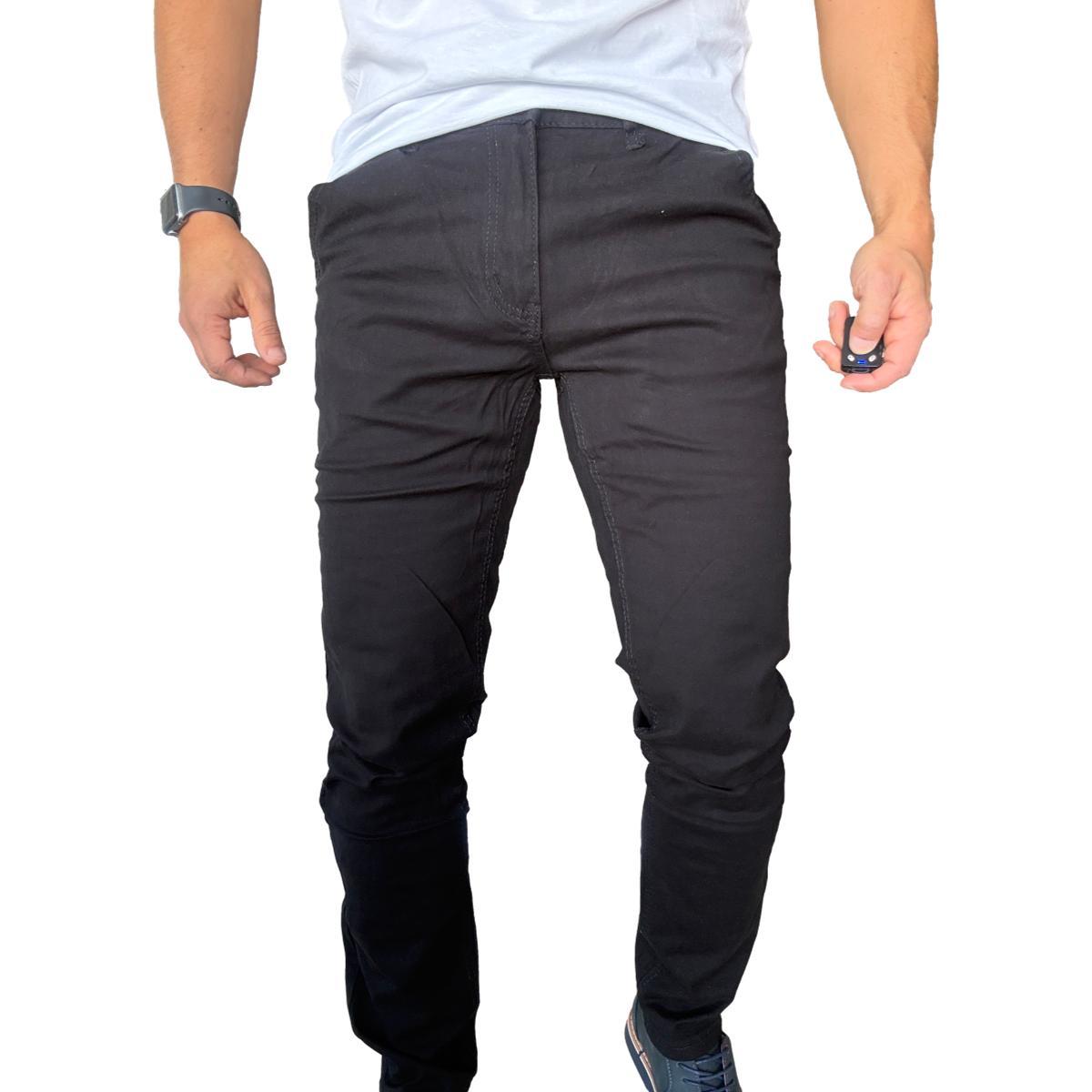 PANTALON TELA ELASTICADO SLIM FIT BOLSILLO ARGENTINO - VERDE OSCURO - 46 - 6