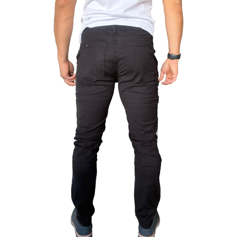 PANTALON TELA ELASTICADO SLIM FIT BOLSILLO ARGENTINO - VERDE OSCURO - 46 - 7