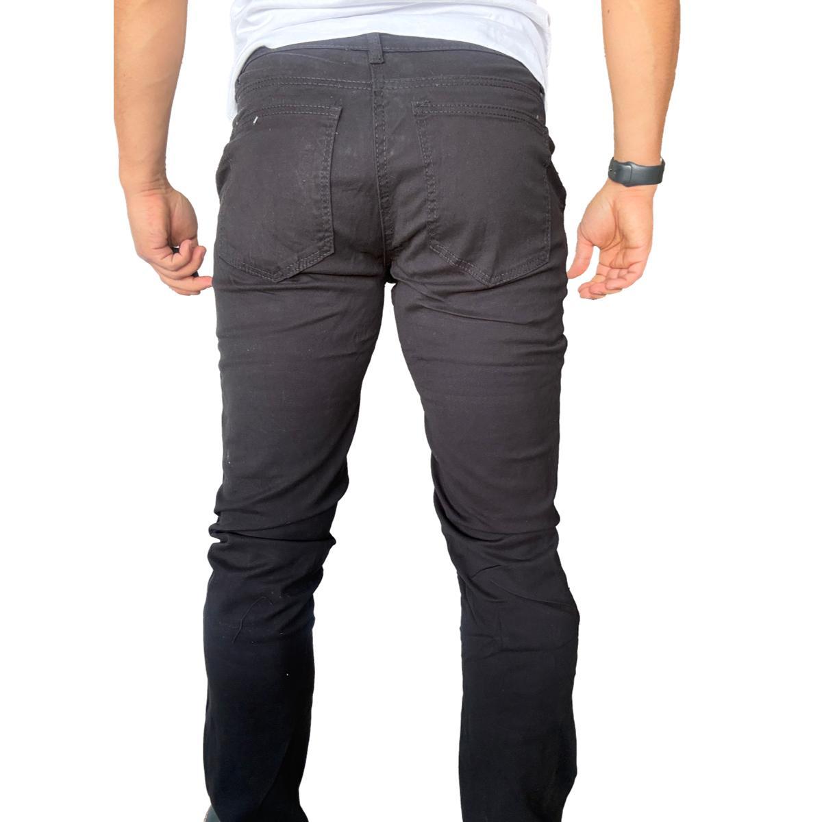 PANTALON TELA ELASTICADO SLIM FIT BOLSILLO ARGENTINO - VERDE OSCURO - 46 - 8