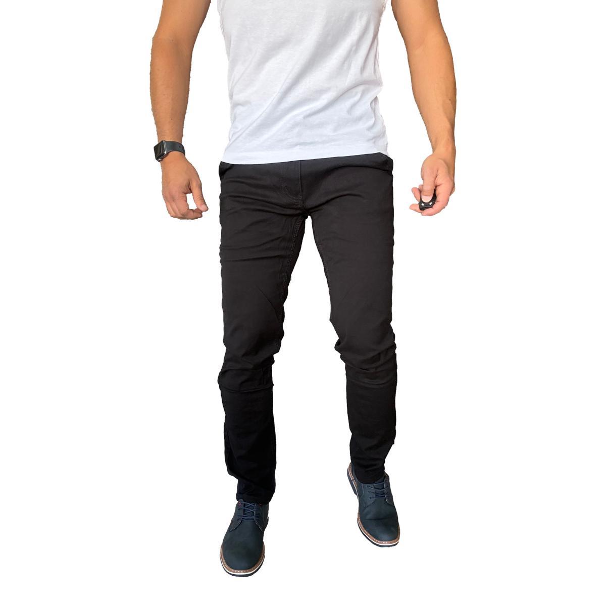 PANTALON TELA ELASTICADO SLIM FIT BOLSILLO ARGENTINO - VERDE OSCURO - 46 - 9