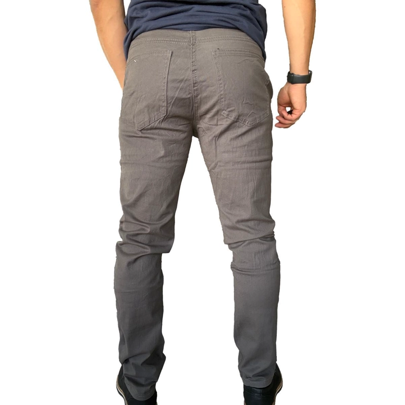 PANTALON TELA ELASTICADO SLIM FIT BOLSILLO ARGENTINO - VERDE OSCURO - 46 - 9