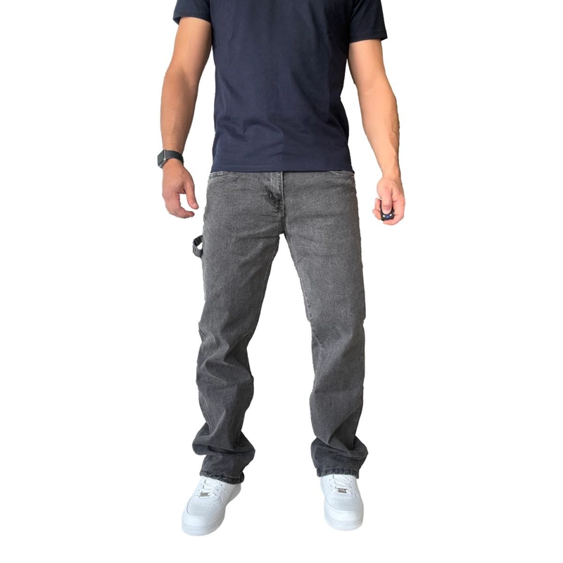 JEANS CARGO ELASTICADO RECTO GRIS - 50 - 1