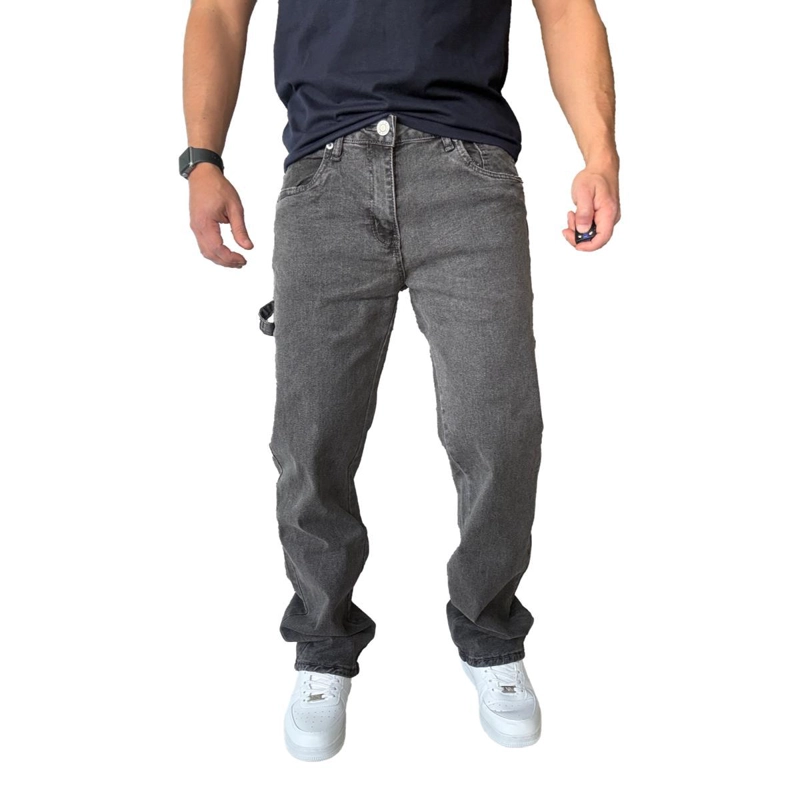 JEANS CARGO ELASTICADO RECTO GRIS - 50 - 4