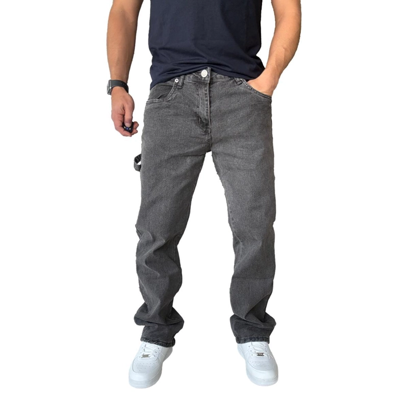JEANS CARGO ELASTICADO RECTO GRIS - 50 - 7