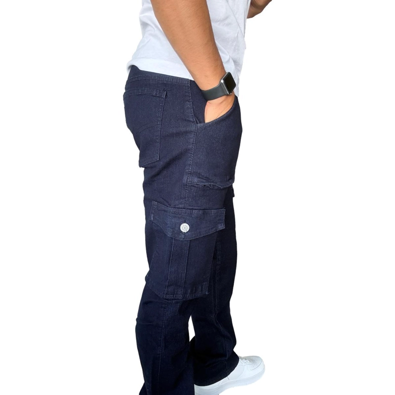 JEANS CARGO ELASTICADO STRAIGHT FIT RECTO - 50 - 5