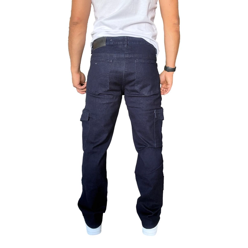 JEANS CARGO ELASTICADO STRAIGHT FIT RECTO - 50 - 6