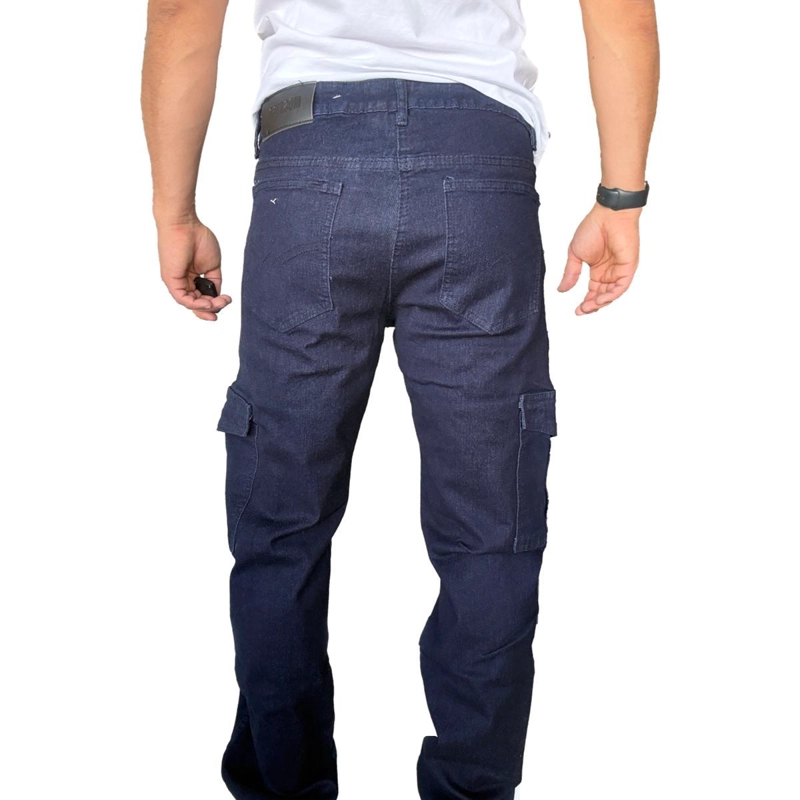 JEANS CARGO ELASTICADO STRAIGHT FIT RECTO - 48 - 7