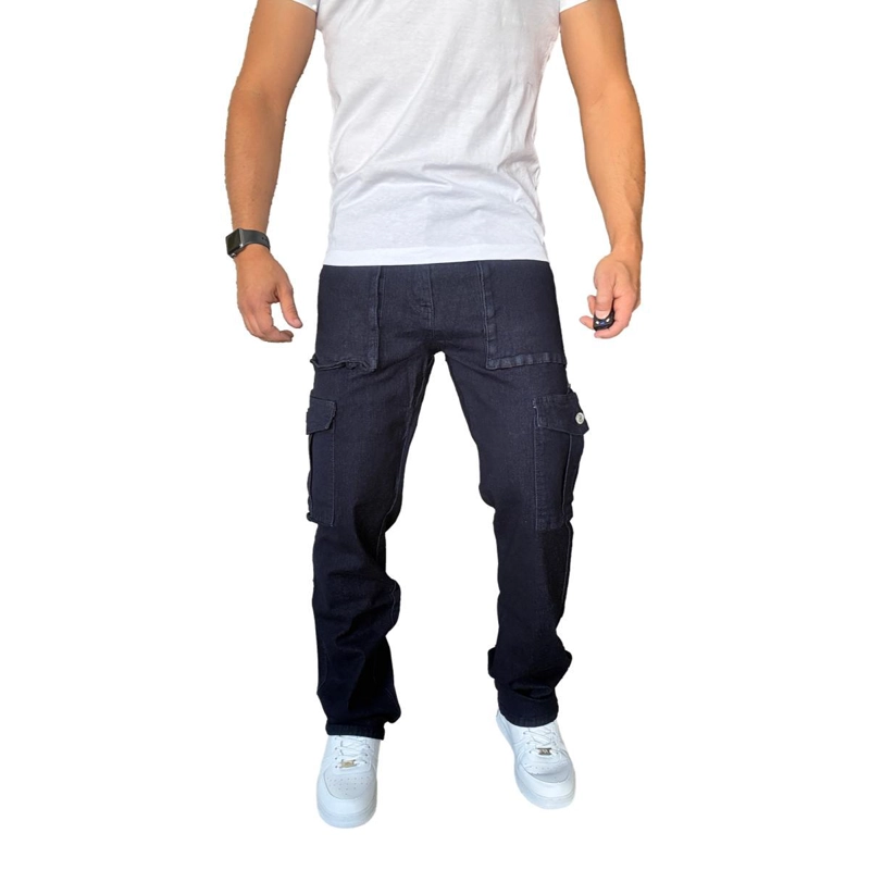 JEANS CARGO ELASTICADO STRAIGHT FIT RECTO - 50 - 8