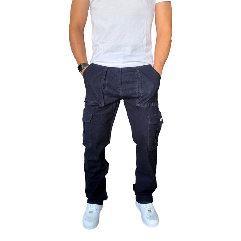 JEANS CARGO ELASTICADO STRAIGHT FIT RECTO - 48 - 9