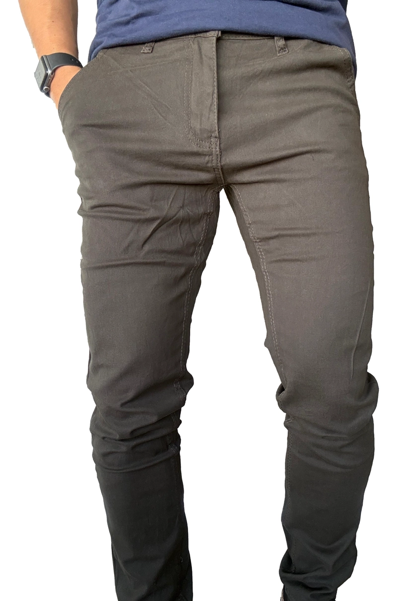 PANTALON DE TELA ELASTICADA HOMBRE CASUAL - CAQUI - 46 - 5
