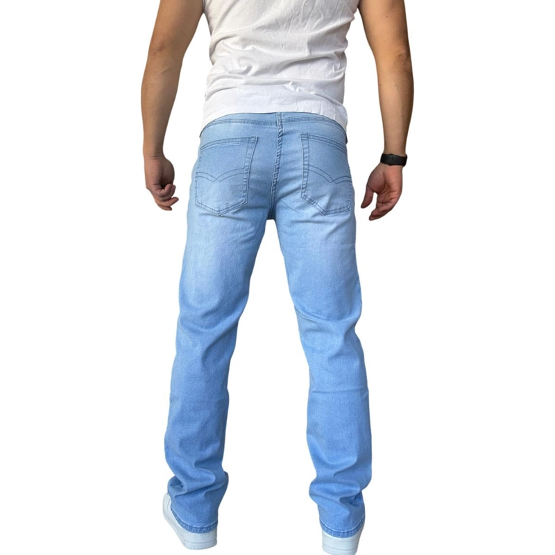 JEANS ELASTICADOS RECTOS STRAIGHT FIT CELESTE FOCALIZADO - 50 - 4