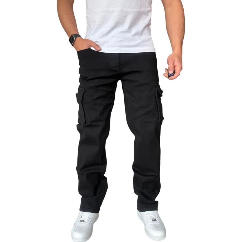 JEANS CARGO RECTO ELASTICADO STRAGTH FIT FOCALIZADO - AZUL CLARO - 44 - 2