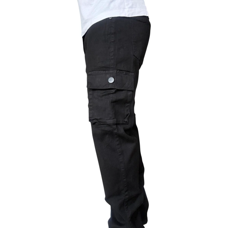 JEANS CARGO RECTO ELASTICADO STRAGTH FIT FOCALIZADO - AZUL CLARO - 44 - 7