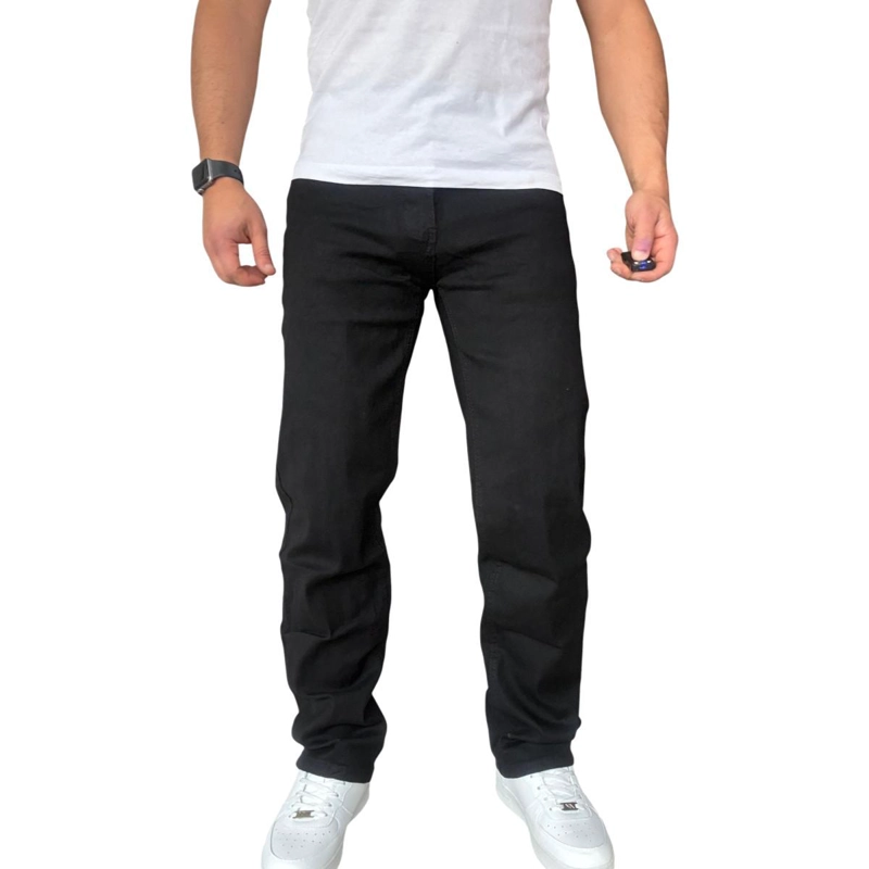 JEANS ELASTICADOS RECTOS STRAIGHT FIT NEGRO - 50 - 1