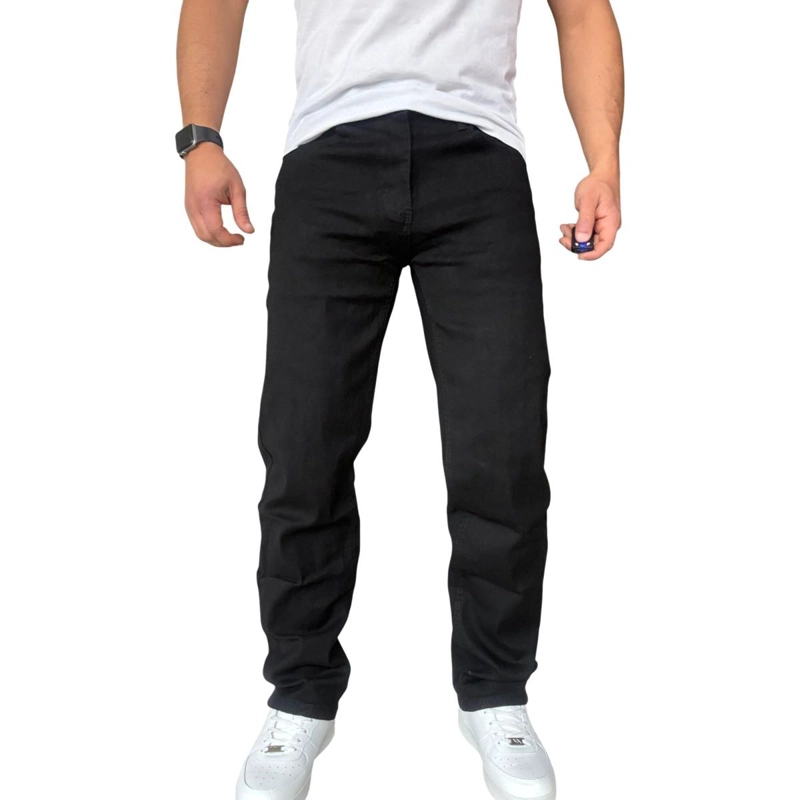 JEANS ELASTICADOS RECTOS STRAIGHT FIT NEGRO - 50 - 2