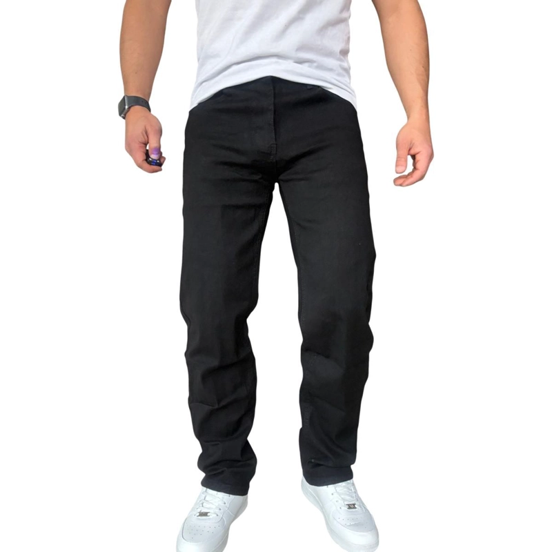 JEANS ELASTICADOS RECTOS STRAIGHT FIT NEGRO - 50 - 3